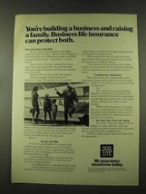 1973 New York Life Insurance Ad - Building Business - £14.54 GBP