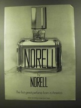 1973 Norell Perfume Ad - First Great Born in America - £14.90 GBP