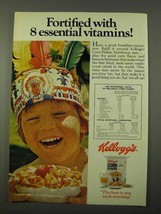 1972 Kellogg's Corn Flakes Ad - 8 Essential Vitamins - $18.49