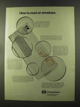 1973 Pitney-Bowes Postage Meters Ad - Read Envelope - £14.45 GBP