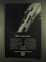 1972 Kodak Instamatic 60 Camera Ad - Pack It - £14.76 GBP