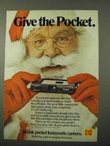 1972 Kodak Pocket Instamatic Camera Ad - Give Pocket - £14.53 GBP