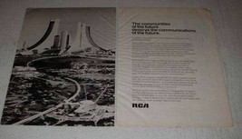 1973 RCA CATV Cable Technology Ad - The Future - $18.49