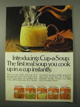 1972 Lipton Cup-a-Soup Ad - Cook Up Instantly - $18.49