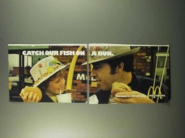 1972 McDonald's Restaurant Ad - Catch Our Fish on a Bun - $18.49