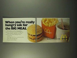 1972 McDonald&#39;s Restaurant Ad - Ask For The Big Meal - £14.26 GBP