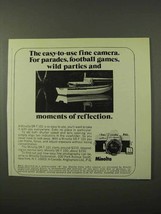 1972 Minolta SR-T 101 Camera Ad - Moments of Reflection - £14.78 GBP