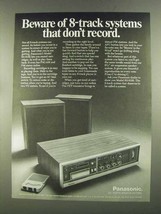 1972 Panasonic RS-818S 8-Track System Ad - Beware - £14.78 GBP