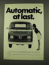 1973 Volkswagen Station Wagon Bus Ad - Automatic - £14.62 GBP