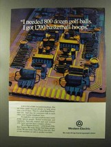 1973 Western Electric Ad - 800 Dozen Golf Balls - £14.48 GBP
