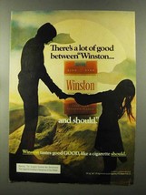 1973 Winston Cigarettes Ad - Lot Of Good Between - £14.52 GBP