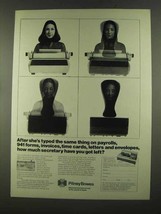 1972 Pitney-Bowes Addresser-Printer Ad - Same Thing - £14.45 GBP