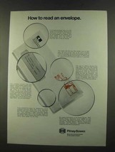 1972 Pitney-Bowes Office Machines Ad - Read Envelope - £14.45 GBP