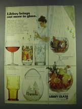 1974 Libbey Glass Ad - Citation Red Wine, Harvest - $18.49