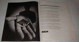 1972 RCA Color TV Ad - Power of Concentration - $18.49