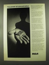 1972 RCA Color TV Ad - The Power of Concentration - $18.49