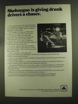 1972 State Farm Insurance Ad - Sheboygan Drunk Drivers - £14.77 GBP