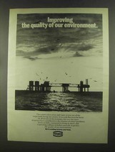 1972 Texaco Oil Ad - Improving Quality of Environment - £14.53 GBP