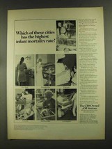 1972 The CBs Owned AM Stations Ad - Infant Mortality - £14.46 GBP