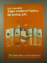 1972 Zippo Lighter Ad - The Lasting Gift - $18.49