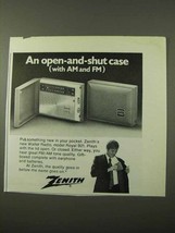1972 Zenith Wallet Radio Model Royal B21 Ad - $18.49