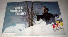 1973 2-pg. Marlboro Cigarettes Ad - Marlboro Man Cowboy - £14.76 GBP