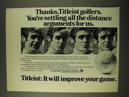 1973 Acushnet Titleist Golf Ball Ad - Thanks! - £14.46 GBP