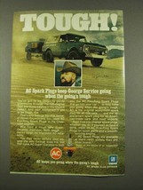 1973 AC Spark Plugs Ad - Tough! - £14.65 GBP