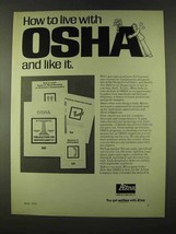 1973 Aetna Insurance Ad - How to Live With OSHA - £14.53 GBP