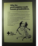 1973 American Red Cross Ad - Made Instant Grandchildren - £14.78 GBP