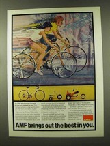 1973 AMF Roadmaster Pacemaker Bicycle & Hot Seat Ad - £14.48 GBP