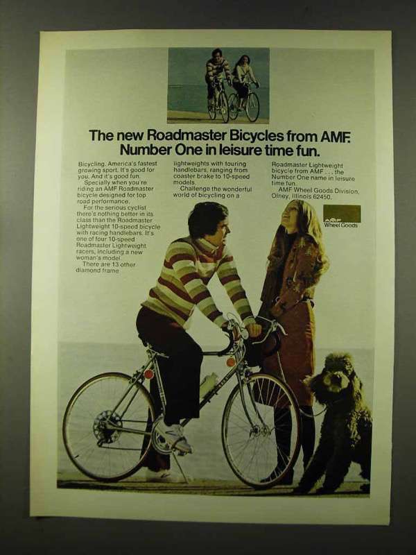 Primary image for 1973 AMF Roadmaster Lightweight Bicycle Ad