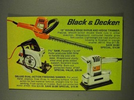 1973 Black &amp; Decker Ad - Deluxe Finishing Sander - £14.72 GBP