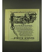 1973 Buck Knives Ad - The Greatest Advance - £14.54 GBP