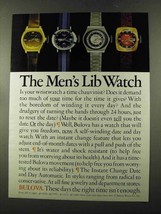 1973 Bulova Accutron Watch Ad - Men&#39;s Lib - $18.49