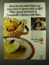 1973 Campbell's Chicken with Rice Soup Ad - Warm Up - $18.49