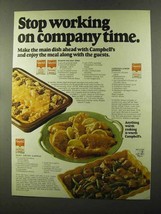 1973 Campbell's Soup Ad - Stop Working on Company Time - $18.49