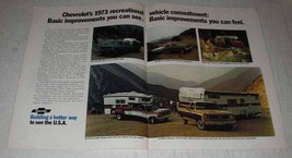 1973 Chevy Ad - Suburban, Blazer, Van, Pickup - $18.49
