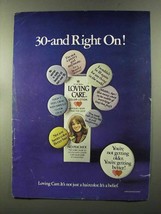1973 Clairol Loving Care Hair Color Ad - Right On! - $18.49