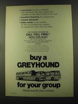 1973 Greyhound Bus Ad - Buy a Greyhound For Your Group - £14.50 GBP