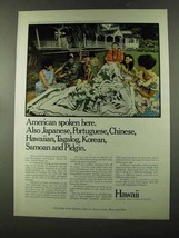 1973 Hawaii Tourism Ad - Japanese, Portuguese, Chinese - £14.54 GBP