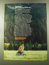 1973 Honda Minibikes Ad - To The Father Who Wants More - $18.49