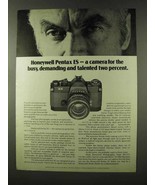 1973 Honeywell Pentax ES Camera Ad - Demanding - £14.54 GBP