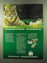 1973 International Harvester Lawn Mowers Ad - Act Like - $18.49