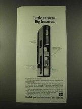 1973 Kodak Pocket Instamatic 60 Camera Ad - £14.53 GBP