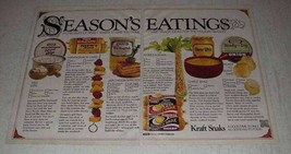 1973 Kraft Ad - Dips, Handi-Snack, Cheez Whiz - £14.77 GBP