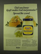 1973 Kraft Mayonnaise Ad - Mandarin Chicken Salad - £14.48 GBP