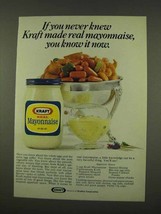 1973 Kraft Mayonnaise Ad - Appetizer Sauce Recipe - £14.48 GBP