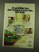 1973 Kraft Safflower Oil Ad - In Your Diet - $18.49