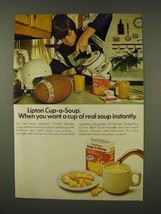 1973 Lipton Cup-a-Soup Ad - Want Instantly - $18.49